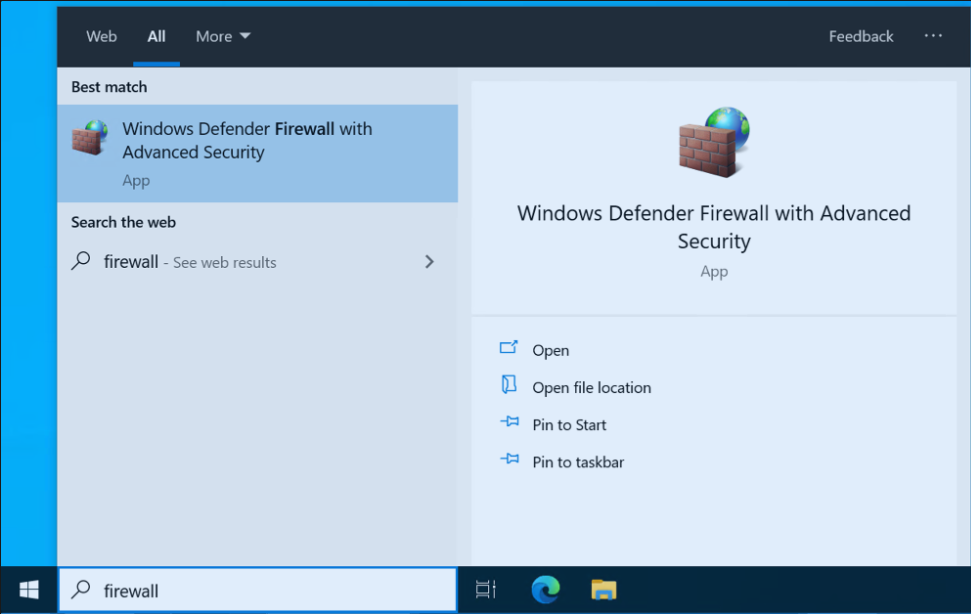 Windows Defender Firewall com Segurança Avançada